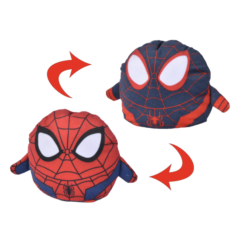  marvel spiderman plush reversible 12 cm 